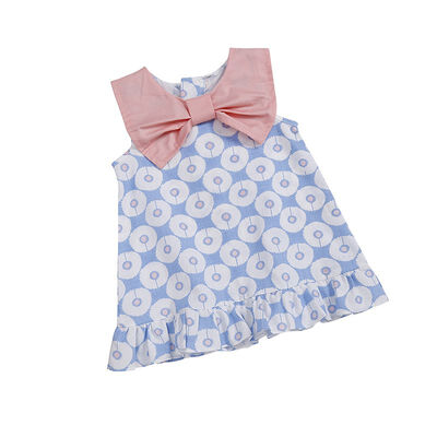 

Baby Girls Dress Cotton Printed Butterfly Collar Baby Princess Dress Sleeveless O-neck A-line Baby Girls Clothing