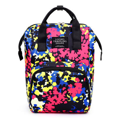 

Waterproof Print Mommy Travel Backpacks Big Maternity Nappy Top-handle Bags