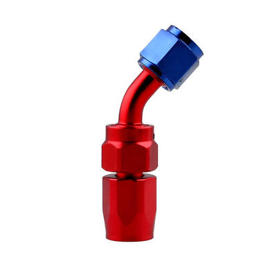 

AN8 Aluminum Swivel Hose End Fitting Adapter for Oil Fuel Line RedBlue