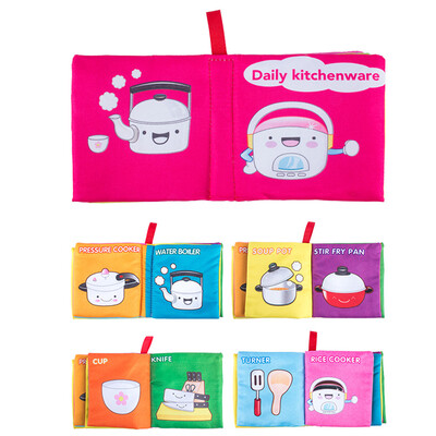 

Tailored Soft New Cloth Baby Intelligence Development Learn Picture Cognize Book