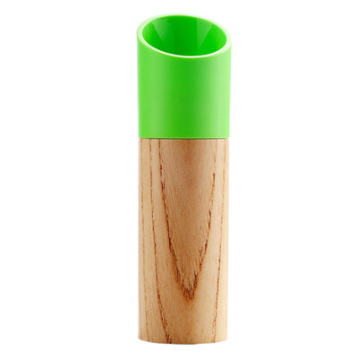 

Kitchen Manual One Handed Wooden Craft Salt Pepper Case Cup Mill Grinder Shaker