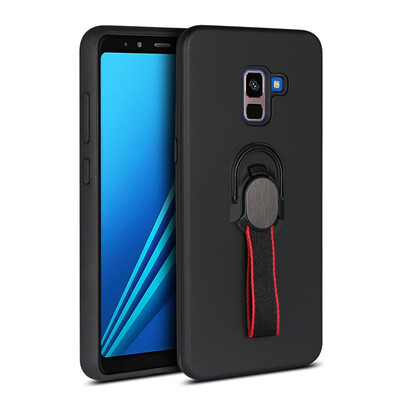 

Magnetic Case Samsung Galaxy A8 A8 Plus 2018 Phone Ring Stand Case Samsung A8 SM-A730N SM-A730FDS SM-A730 Hybrid TPU Hard Cover