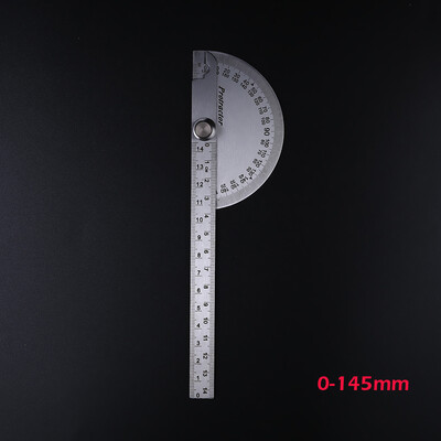 

〖Follure〗Stainless Steel 0-180° Protractor Angle Finder Arm Rotary Measuring Ruler Tool