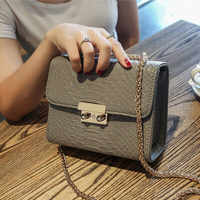 

Tailored Fashion Women Crocodile Grain Crossbody Bag Shoulder Bag Phone Coin Bag Black