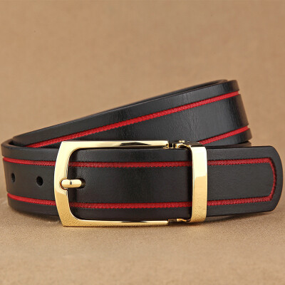

Handmade retro narrow belt mens first layer cowhide mens belt narrow pin buckle leather belt with tide