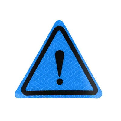 

Triangle Reflective Sticker Danger Sign Car Sticker Car Tail Personality Long Distance Safety Warning Sign Reflective Sticker Silv