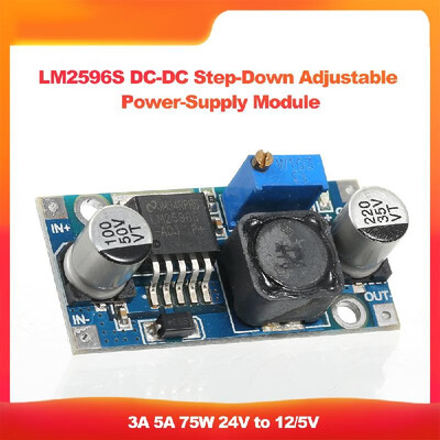 

LM2596S DC-DC Step-Down Adjustable Power-Supply Module LM2596 Voltage Regulator 3A 5A 75W 24V to 125V