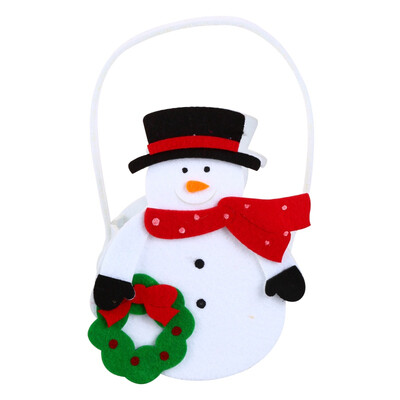 

Fun Candy Bags Handbag Christmas Kids Gifts Exquisite New Year Santa Claus Party Home Decor snowman Bear