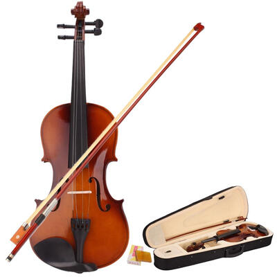 

Ktaxon 44 Natural Acoustic Violin Fiddle with Hard Case Bow Rosin Full Size for beginning