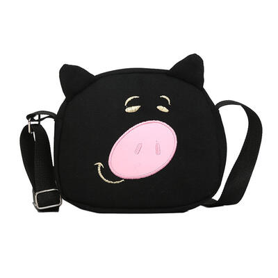 

Cartoon Pig Pattern Girls Shoulder Handbags Women Messenger Canvas Bags