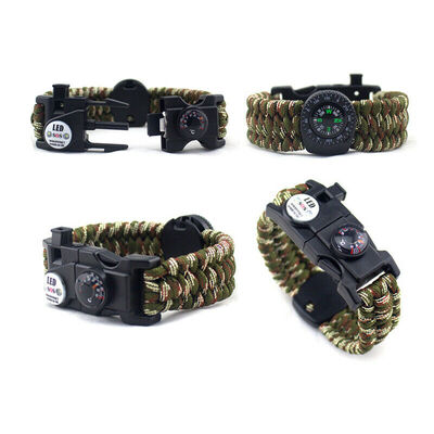 

Military Paracord Survival Sport Swimming Wrist Watch Tactical Bracelet Outdoor