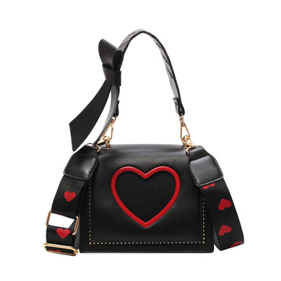 

Luxury Brand Handbag For Women 2019 Small Bow Tote bag Leather Ladies Designer Crossbody Bag Sweet Love Shape Messenger bags