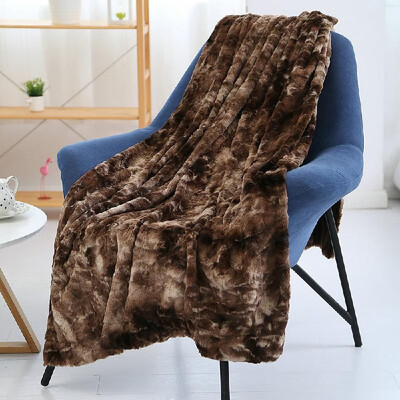 

Long Fur Throw Blanket Micro Plush Velvet Fleece Blanket Super Soft Cozy Luxury Bed Blanket Microfiber 63"x79