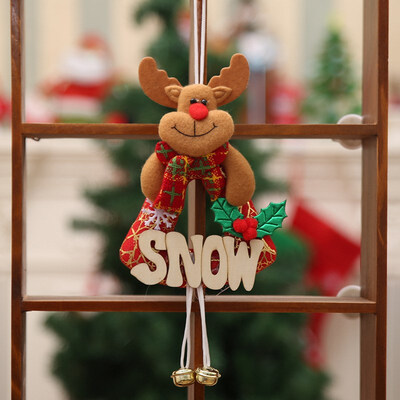 

FUNNYBUNNY Christmas Ornaments Santa Claus with Bells for Home Hanging Pendants Decorations