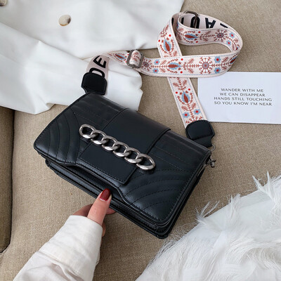 

Ins texture on the new fashion womens bag 2019 new bag Korean version of broadband packet high-grade single shoulder Messenger ba