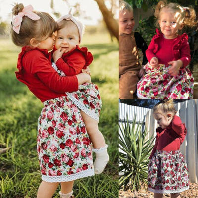 

3pcs Newborn Toddler Kid Baby Girl Outfit Clothes Romper Tops Dress Headband Set