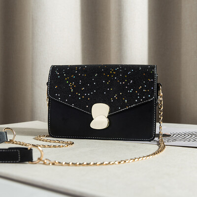

Shangxin French Minority Female Korean Version Baitao Xiaofang Bag Chain Slanting Single Shoulder Bag