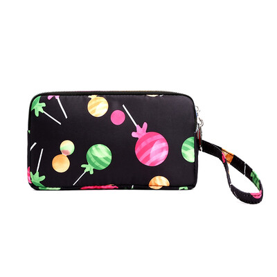 

Mini printing hand bag female flower printing hand bag portable mobile phone bag coin purse small cloth bag