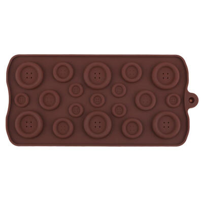

Button Shapes DIY Chocolate Ice Silicone Mold Candy Mould Cake Bake Tools
