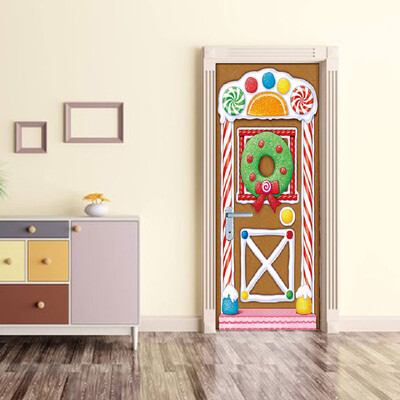 

〖Follure〗Merry Christmas Removable Door Mural Wall Sticker Xmas Home Decal