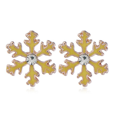 

Fashion Alloy Earring Stud Earrings Cute Snowflake Earrings For Women Jewelry Christmas Gift