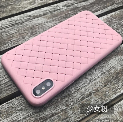 

Super Soft Silicone Grid Weaving Fitted Cases For iphone 7 8 Plus Business Ventilation Dissipate heat Phone Cases for IPhoneX