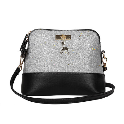 

bags for women 2019 Womens Leather Crossbody Bag Sequins Small Deer Shoulder Bags Messenger Bag schoudertas dames T10