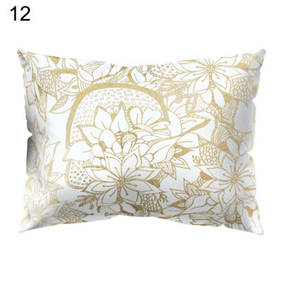 

Geometry Pattern Letters Leaf Throw Pillow Case Cushion Cover Home Car Decor