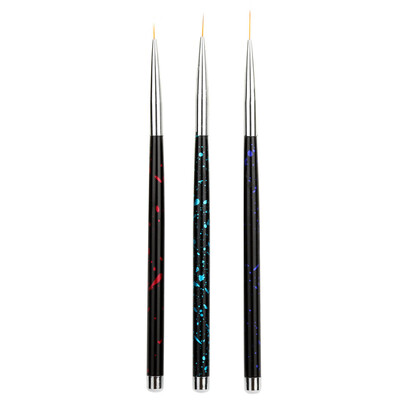 

〖Follure〗3Pcs Painting Drawing Dotting DIY Brush Acrylic Tips Liner Nail Art Pens Set