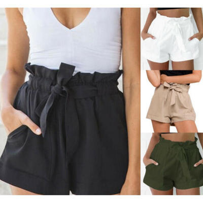 

Women Girls Sexy Drawstring Hot Summer Casual Shorts Hot Short Pants High Waist