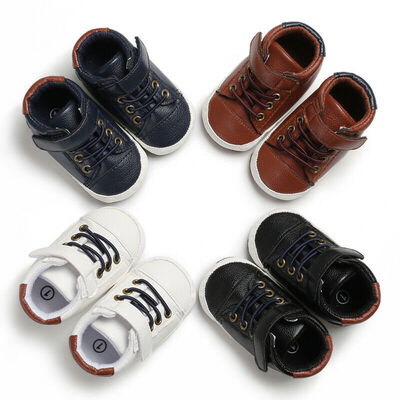 

Soft Sole Newborn Kids Baby Boy Girl Pre-Walker Crib Shoes Sneakers 0-18 Months