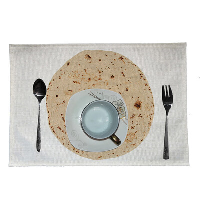 

Toponeto Creative Mexican Burrito Placemat Home Kitchen Restaurant Bar Placemat