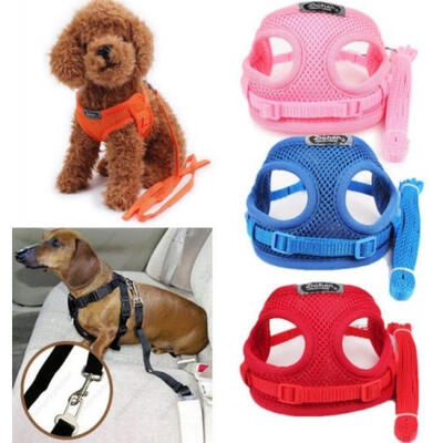 Tiny Dog Harness Lead Set Teacup Mini Puppy Chihuahua Rabbit Cat Toy Lead