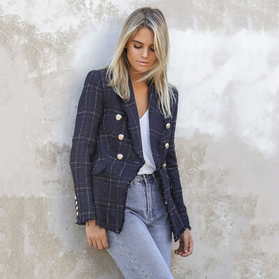 

Roseonmyhand Womens Winter Retro Double-breasted Jacket Ladies Casual Coat Outwear Cardigan