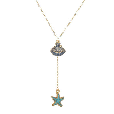 

New Multicolor Shell Pearl Pendant Simple Exquisite Sweet Girl Fashion Jewelry Summer Gift Clothing Accessories Gold Necklace