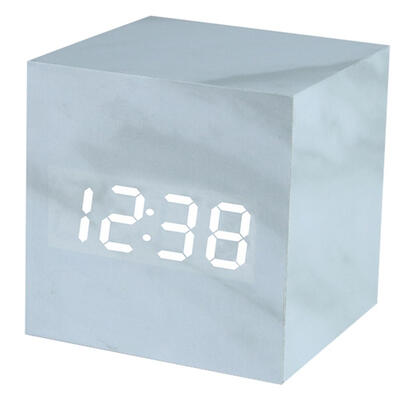 

Marbling Intelligent Induction Sound Control Alarm Clock USB Timer Calendar