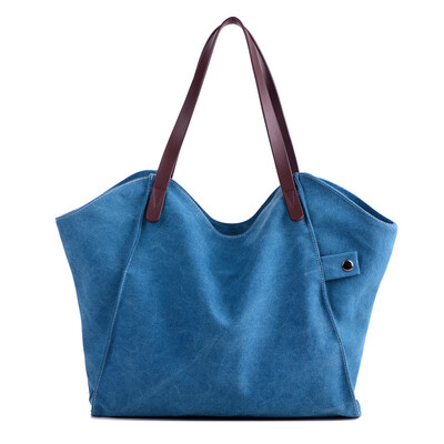 

New Fashion Leisure Lady Canvas Hobos Shoulder Bag Famous Brand High Quality Women Handbag Large Capacity Top-handle Bags