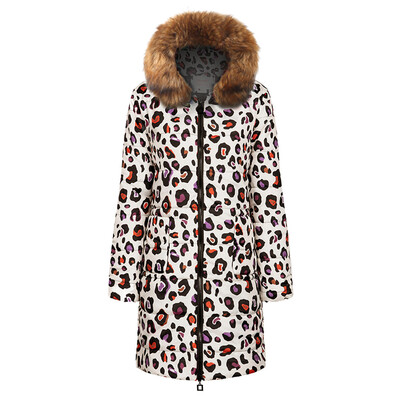 

Toponeto Womens Winter Print Long Down Cotton Ladies Hooded Coat Quilted Jacket Outwear