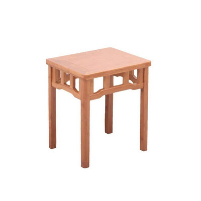 

BO AI NUO Foot stool solid wood dining chair dining stool simple square stool household square stool convenient storage 4 piece