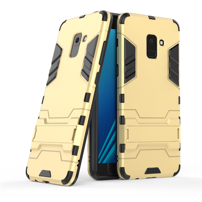 

Goowiiz Phone Case For Samsung Galaxy A5 2018A8 2018A7 2018A8 Plus 2018 Armor PCTPU Silicone Hard Bracket Double Protection