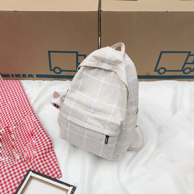 

FemaleLarge-capacity School Bag Student Mori Canvas Backpack Small Fresh Bag