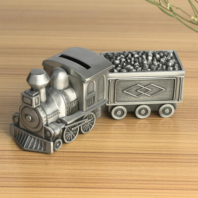 

Greensen Children Money Saving Bank Retro Train Model Coin Saving Money Box for Table Decoration