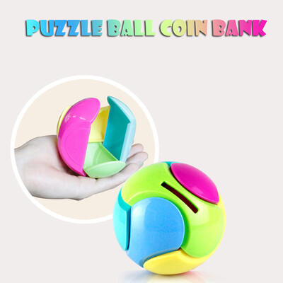 

YIWULAPuzzle Ball Coin Bank Piggy Bank Puzzle Game Saving Money Educational Toys Gifts