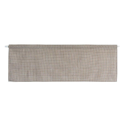 

Valance Grid Stripe Style Blackout Window Curtain Valances Short Semi-Sheer Curtains Rod Pocket Window Drapes for Kitchen Balcony