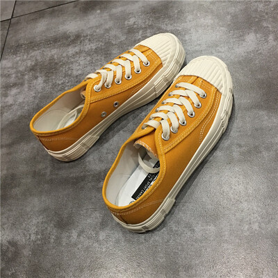 

New summer 2019 tide shoes Joker chic Hong Kong flavor board shoes female Korean ins canvas shoes female