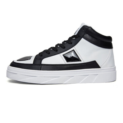 

2019 New High Top Mens Vulcanized Shoes Fashion Brand Men Shoes Autumn Flat Casual Shoes Leather Sneakers Male Walking Footwear