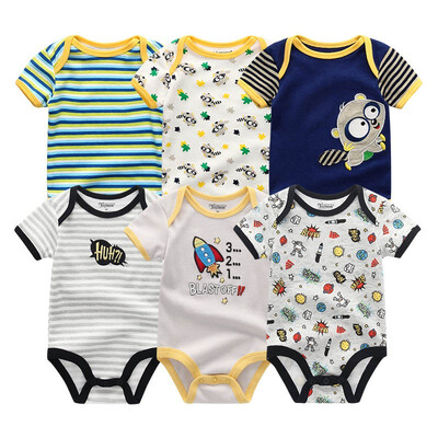 

6PCS Newest Baby Clothing Set Baby Girls Clothes Roupas de bebe Unicon Newborn Babywear Baby Boys Clothes Bodysuits Rompers