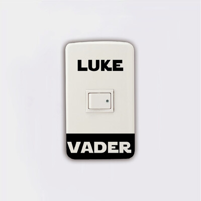 

Light Switch Sticker Darth Vader Luke Skywalker Vinyl Wall Stickers Home Decor
