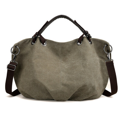 

Tailored Fashion Womens Multi-Function Large Capacity Canvas Shoulder Bag Travel Bag