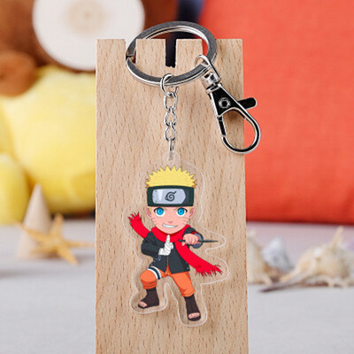 

CAR-TOBBY Anime Naruto Double Sided Acrylic Key Chain Pendant Anime Accessories Cartoon Key Ring-in Key Chains